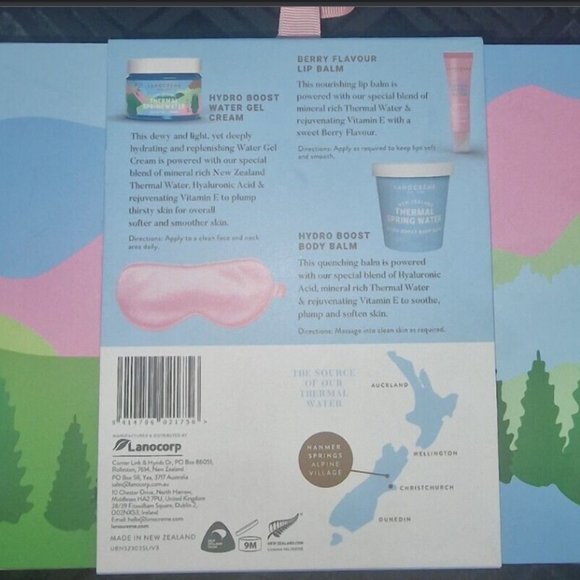 Brand New Lanocreme New Zealand Thermal Spring Water The Travel Edit Gift Box - Picture 11 of 12